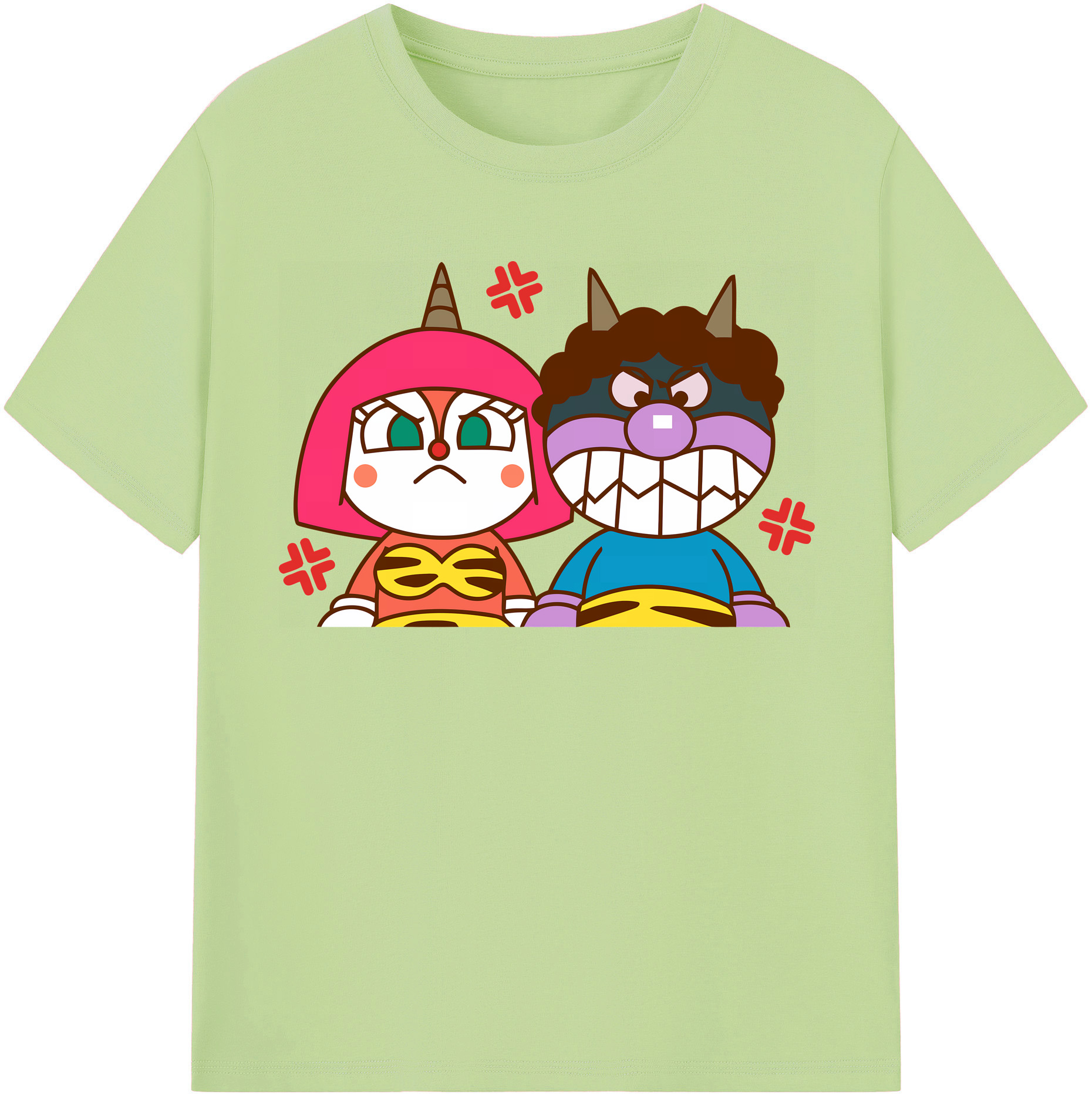 （画像用） アンパンマン Anpanman 綿100％半袖Tシャツ（フロントプリント）